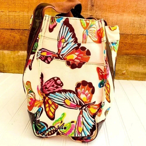 Tory Burch Butterfly Canvas Tote - Picture 5 of 8